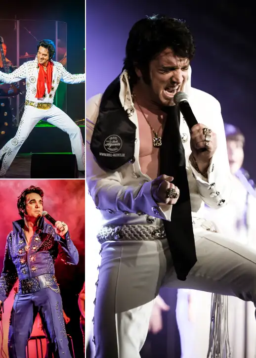 Tribute-Show für Elvis Presley in Berlin: Erlebe die musikalische Geschichte des King of Rock 'n' Roll.